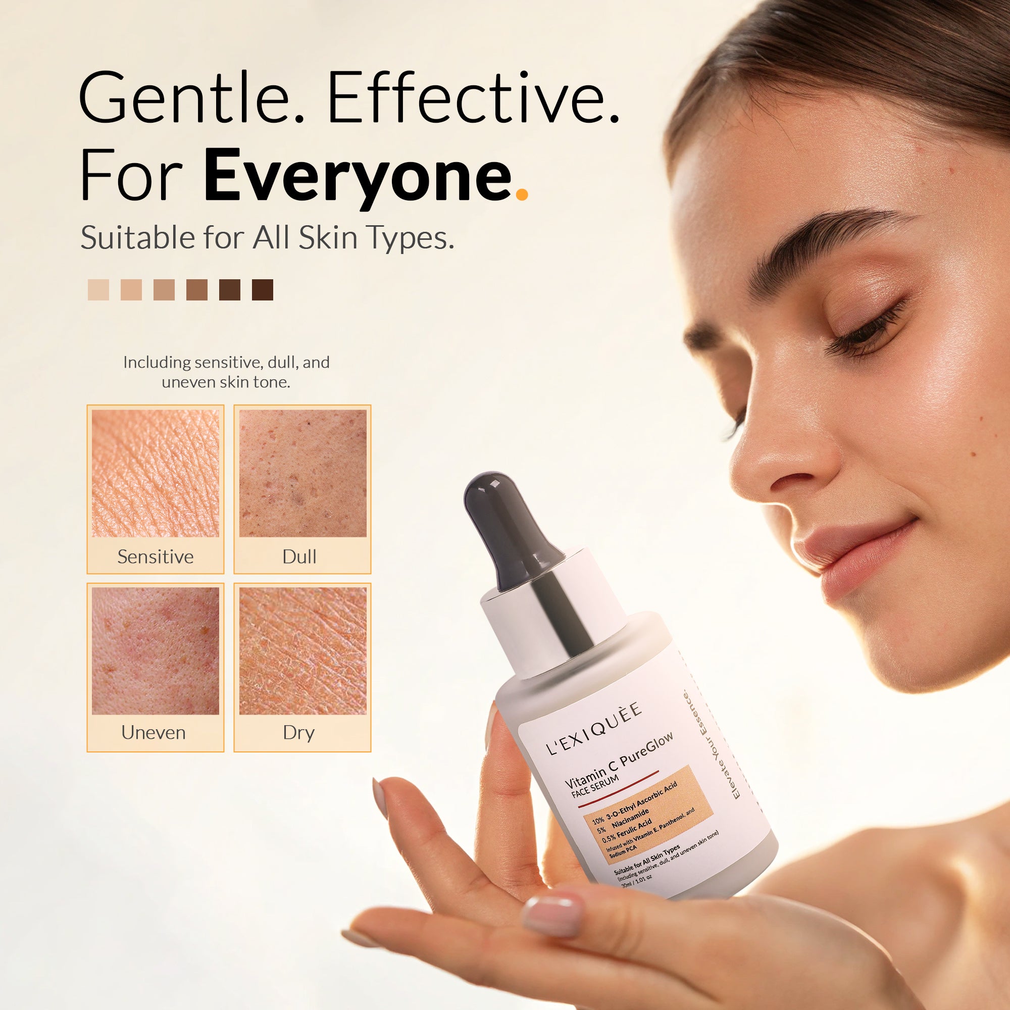 Daily Glow Essentials Combo | Brightening, Hydrating & Sun Protection - L’EXIQUÈE