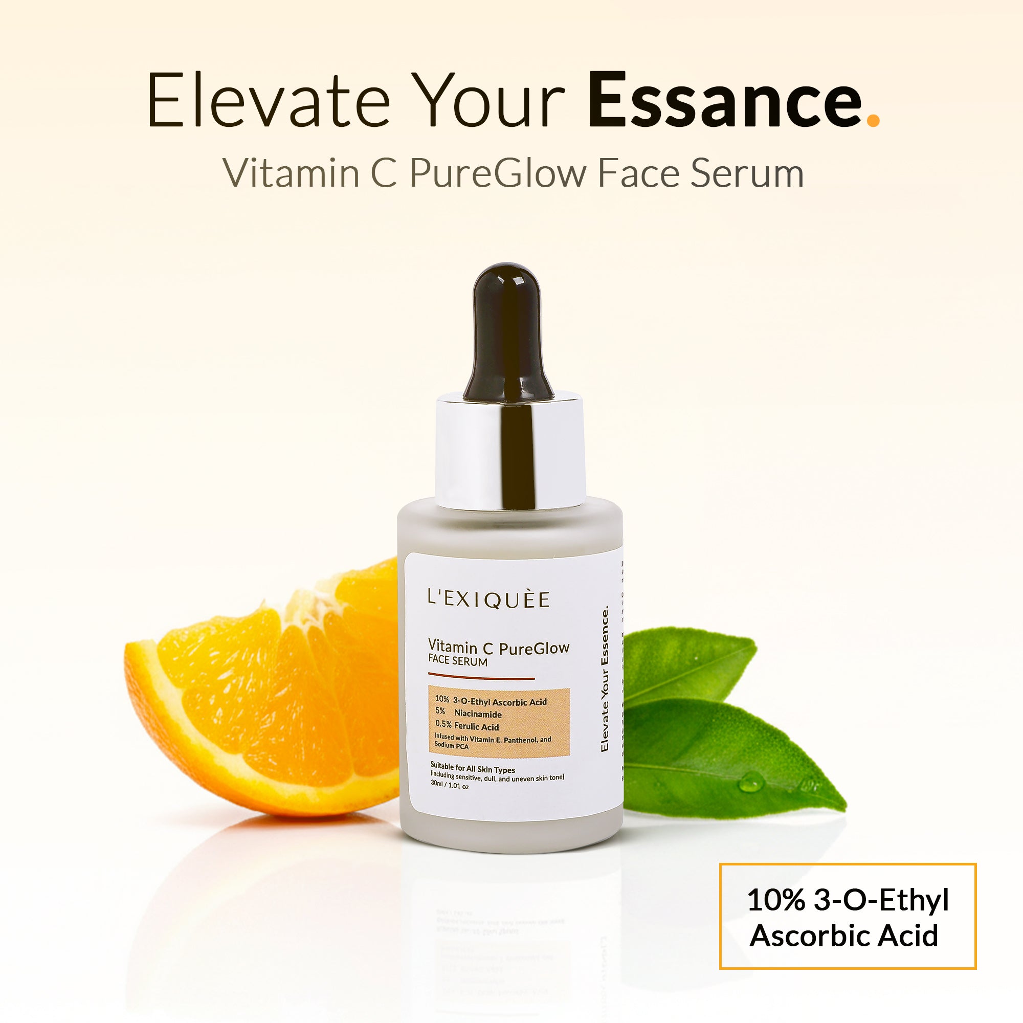 Vitamin C Serum 10% Brightening Dark Spot Fading 30ml - L’EXIQUÈE
