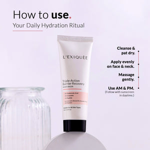 Barrier Recovery Moisturizer 2% HA Ceramide Peptide 50ml - L’EXIQUÈE